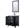 Custom image for Dark Blue with Matte Black Trim / White Quartz / 24