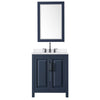 Custom image for Dark Blue with Matte Black Trim / White Quartz / 24
