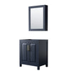Custom image for Dark Blue with Brushed Gold Trim / Medicine Cabinet
