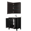 Custom image for Dark Espresso with Polished Chrome Trim / Carrara Cultured Marble / Medicine Cabinet