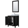 Custom image for Dark Espresso with Polished Chrome Trim / White Carrara Marble / 24