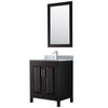 Custom image for Dark Espresso with Polished Chrome Trim / White Carrara Marble / 24