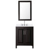 Custom image for Dark Espresso with Polished Chrome Trim / White Quartz / 24