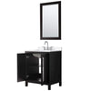 Custom image for Dark Espresso with Polished Chrome Trim / White Quartz / 24