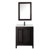 Custom image for Dark Espresso with Matte Black Trim / Giotto Quartz / Medicine Cabinet