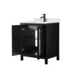 Custom image for Dark Espresso with Matte Black Trim / Giotto Quartz / No Mirror