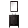 Custom image for Dark Espresso with Matte Black Trim / Giotto Quartz / Medicine Cabinet