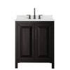 Custom image for Dark Espresso with Matte Black Trim / Giotto Quartz / No Mirror