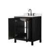 Custom image for Dark Espresso with Matte Black Trim / Giotto Quartz / No Mirror