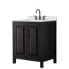 Custom image for Dark Espresso with Matte Black Trim / Giotto Quartz / No Mirror