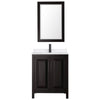 Custom image for Dark Espresso with Matte Black Trim / White Quartz / 24