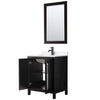 Custom image for Dark Espresso with Matte Black Trim / White Quartz / 24