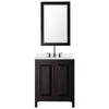 Custom image for Dark Espresso with Matte Black Trim / White Quartz / 24