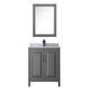 Custom image for Dark Gray with Matte Black Trim / White Carrara Marble / Medicine Cabinet