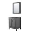 Custom image for Dark Gray with Matte Black Trim / Medicine Cabinet