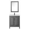 Custom image for Dark Gray with Matte Black Trim / Giotto Quartz / Medicine Cabinet