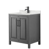 Custom image for Dark Gray with Matte Black Trim / Giotto Quartz / No Mirror