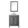 Custom image for Dark Gray with Matte Black Trim / Giotto Quartz / Medicine Cabinet