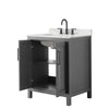 Custom image for Dark Gray with Matte Black Trim / Giotto Quartz / No Mirror