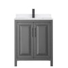 Custom image for Dark Gray with Matte Black Trim / White Quartz / No Mirror