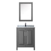 Custom image for Dark Gray with Polished Chrome Trim / White Carrara Marble / Medicine Cabinet