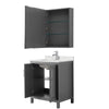 Custom image for Dark Gray with Polished Chrome Trim / Giotto Quartz / Medicine Cabinet