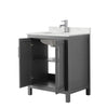 Custom image for Dark Gray with Polished Chrome Trim / Giotto Quartz / No Mirror