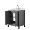 Custom image for Dark Gray with Polished Chrome Trim / Giotto Quartz / No Mirror