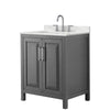 Custom image for Dark Gray with Polished Chrome Trim / Giotto Quartz / No Mirror