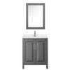 Custom image for Dark Gray with Polished Chrome Trim / White Quartz / Medicine Cabinet