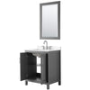 Custom image for Dark Gray with Polished Chrome Trim / White Quartz / 24