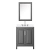 Custom image for Dark Gray with Polished Chrome Trim / White Quartz / Medicine Cabinet