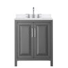 Custom image for Dark Gray with Polished Chrome Trim / White Quartz / No Mirror