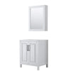 Custom image for White with Matte Black Trim / Medicine Cabinet