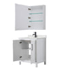 Custom image for White with Matte Black Trim / Giotto Quartz / Medicine Cabinet