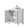 Custom image for White with Matte Black Trim / Giotto Quartz / No Mirror