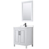 Custom image for White with Matte Black Trim / White Quartz / 24