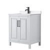 Custom image for White with Matte Black Trim / White Quartz / No Mirror