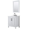 Custom image for White with Matte Black Trim / White Quartz / 24