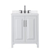 Custom image for White with Matte Black Trim / White Quartz / No Mirror