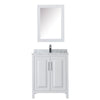 Custom image for White with Polished Chrome Trim / White Carrara Marble / Medicine Cabinet
