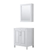 Custom image for White with Polished Chrome Trim / Medicine Cabinet