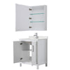 Custom image for White with Polished Chrome Trim / Giotto Quartz / Medicine Cabinet