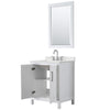 Custom image for White with Polished Chrome Trim / Giotto Quartz / 24