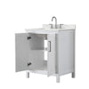Custom image for White with Polished Chrome Trim / Giotto Quartz / No Mirror