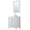 Custom image for White with Polished Chrome Trim / White Quartz / 24