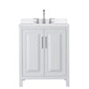 Custom image for White with Polished Chrome Trim / White Quartz / No Mirror