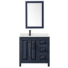 Custom image for Dark Blue with Matte Black Trim / Giotto Quartz / 24