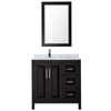 Custom image for Dark Espresso with Polished Chrome Trim / White Carrara Marble / 24