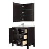 Custom image for Dark Espresso with Polished Chrome Trim / Giotto Quartz / Medicine Cabinet